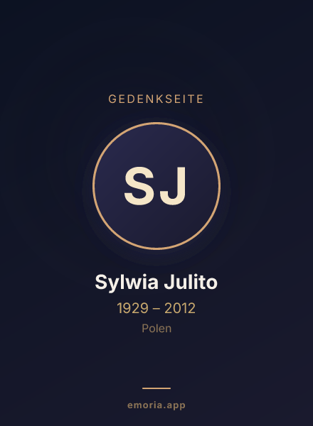 Gedenkportrait von Sylwia Julito