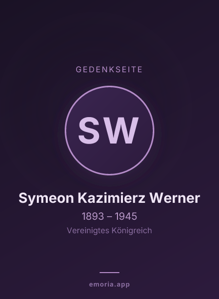 Gedenkportrait von Symeon Kazimierz Werner