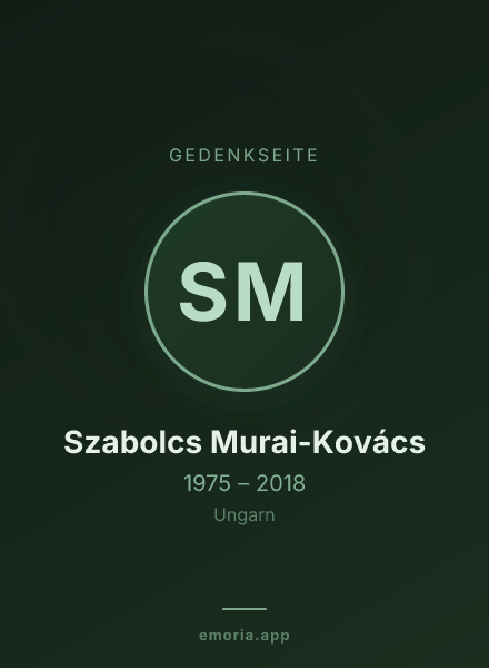 Gedenkportrait von Szabolcs Murai-Kovács