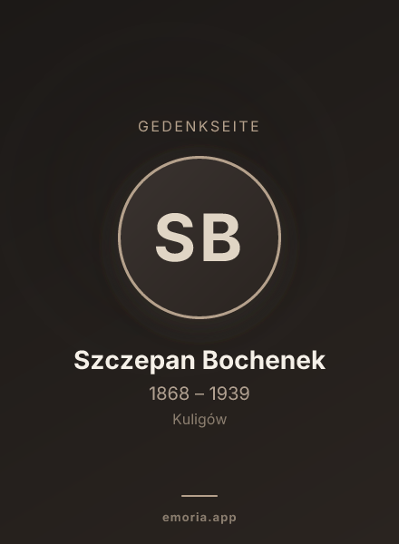 Gedenkportrait von Szczepan Bochenek