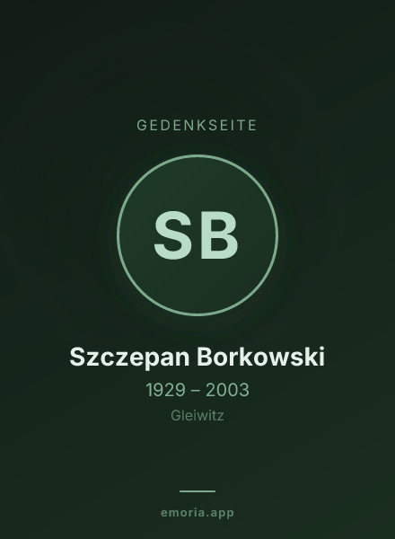 Gedenkportrait von Szczepan Borkowski