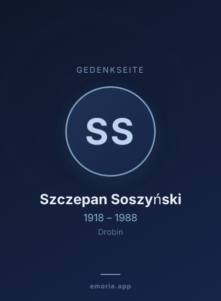 Gedenkportrait von Szczepan Soszyński