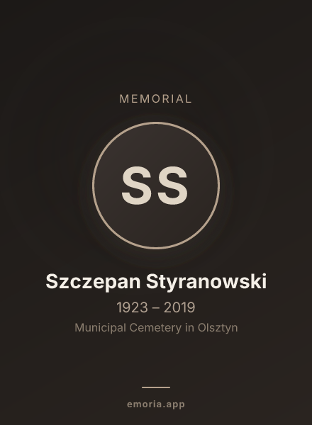 Memorial portrait of Szczepan Styranowski