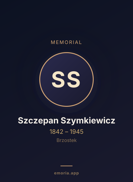 Memorial portrait of Szczepan Szymkiewicz