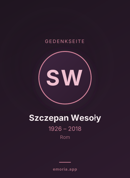Gedenkportrait von Szczepan Wesoły