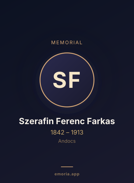Memorial portrait of Szerafin Ferenc Farkas