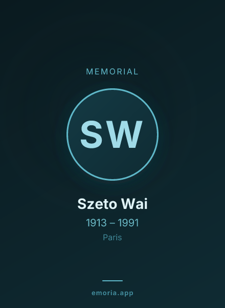 Memorial portrait of Szeto Wai