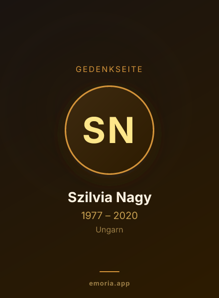 Gedenkportrait von Szilvia Nagy