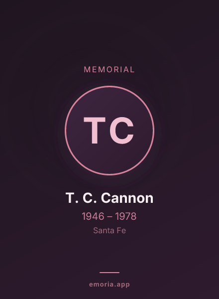 Memorial portrait of T. C. Cannon