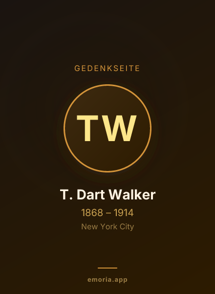 Gedenkportrait von T. Dart Walker