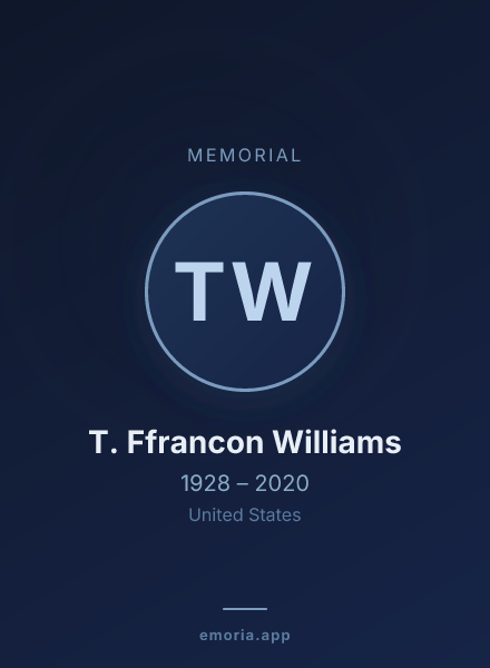 Memorial portrait of T. Ffrancon Williams
