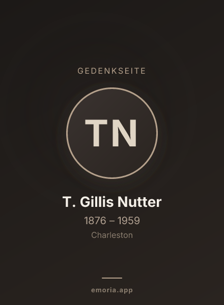 Gedenkportrait von T. Gillis Nutter