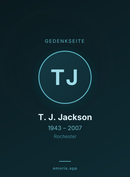 Gedenkportrait von T. J. Jackson