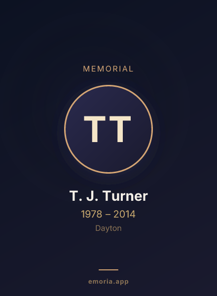 Memorial portrait of T. J. Turner