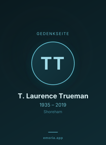 Gedenkportrait von T. Laurence Trueman