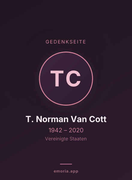 Gedenkportrait von T. Norman Van Cott