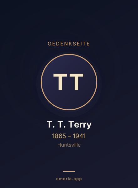 Gedenkportrait von T. T. Terry