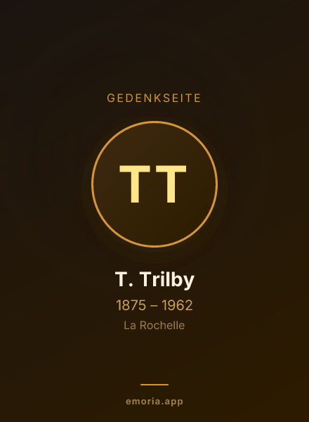 Gedenkportrait von T. Trilby