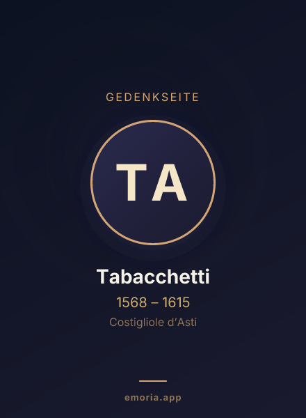 Gedenkportrait von Tabacchetti