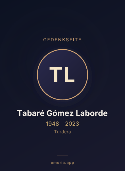 Gedenkportrait von Tabaré Gómez Laborde