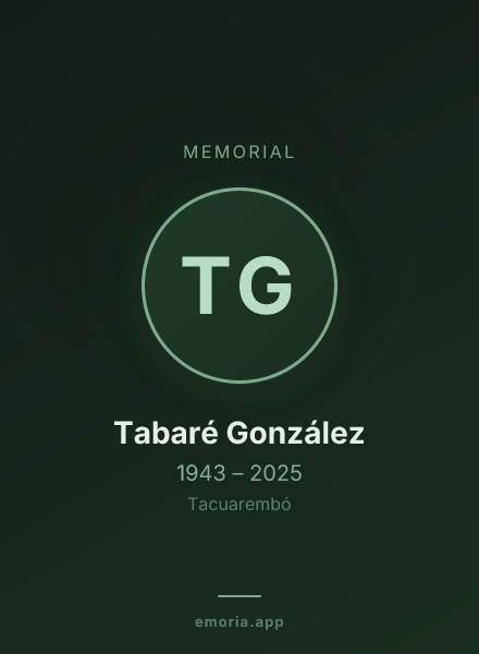 Memorial portrait of Tabaré González