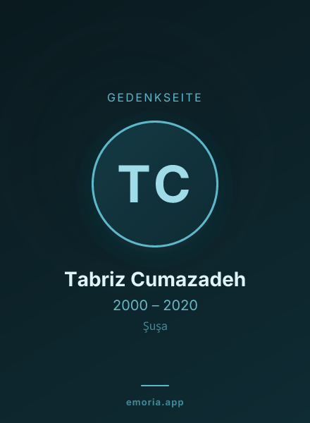 Gedenkportrait von Tabriz Cumazadeh