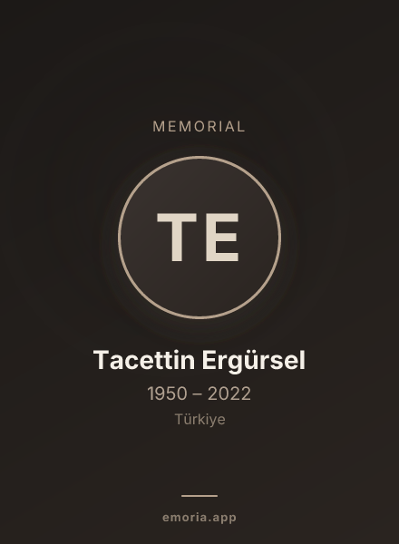 Memorial portrait of Tacettin Ergürsel