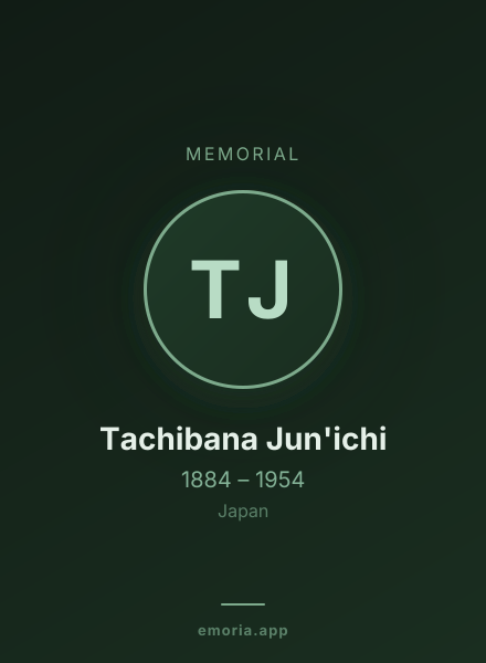 Memorial portrait of Tachibana Jun'ichi
