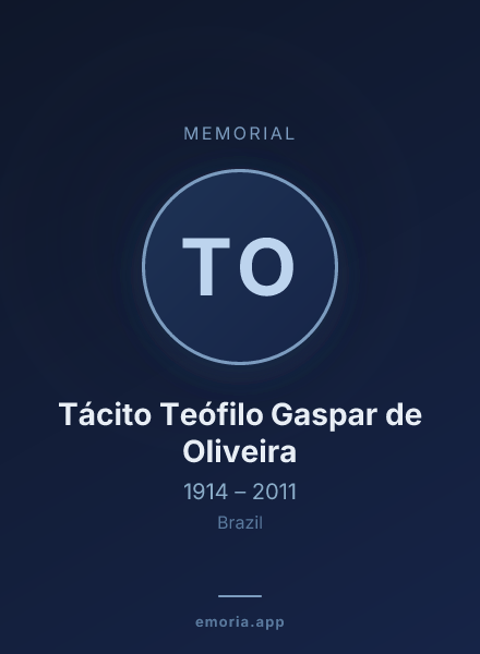Memorial portrait of Tácito Teófilo Gaspar de Oliveira