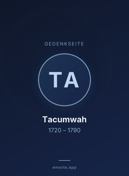 Gedenkportrait von Tacumwah