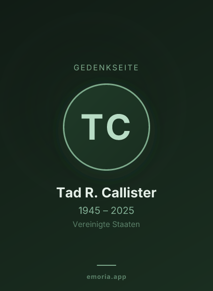 Gedenkportrait von Tad R. Callister