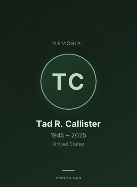 Memorial portrait of Tad R. Callister