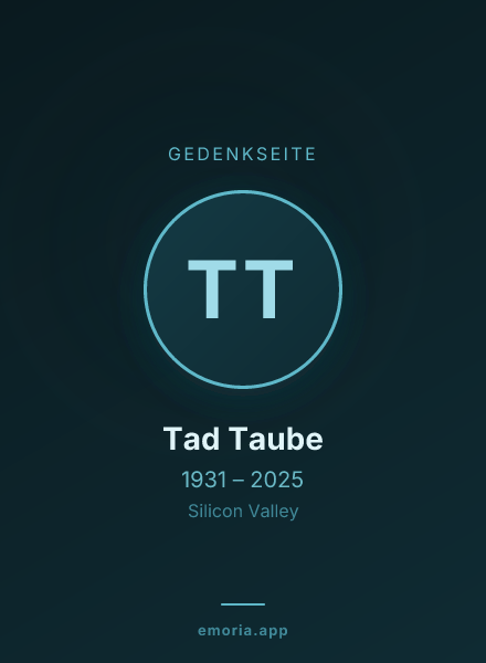 Gedenkportrait von Tad Taube