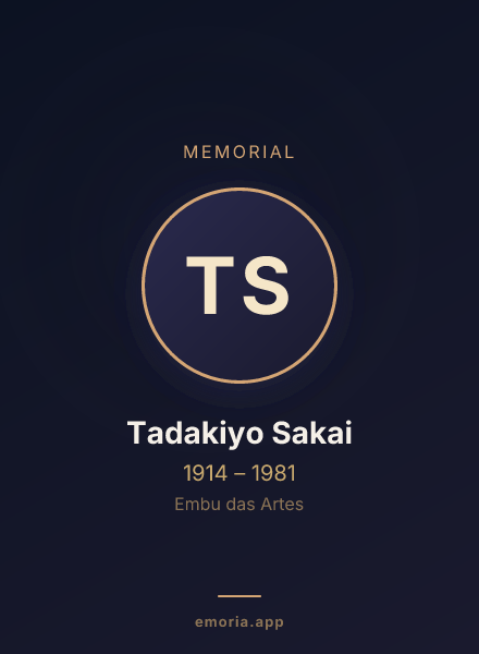 Memorial portrait of Tadakiyo Sakai