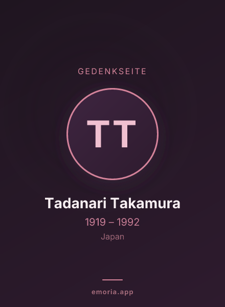 Gedenkportrait von Tadanari Takamura