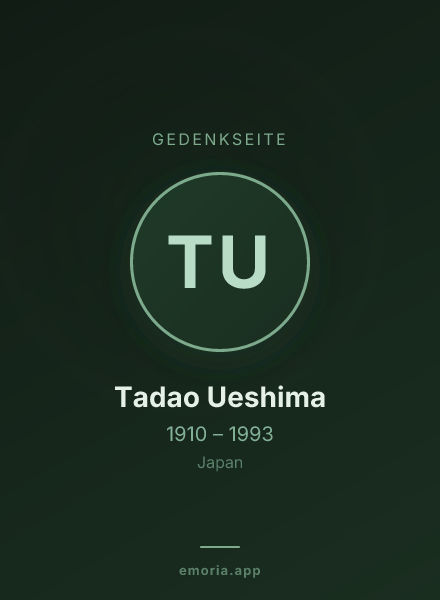 Gedenkportrait von Tadao Ueshima