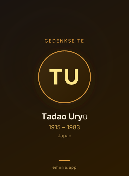 Gedenkportrait von Tadao Uryū