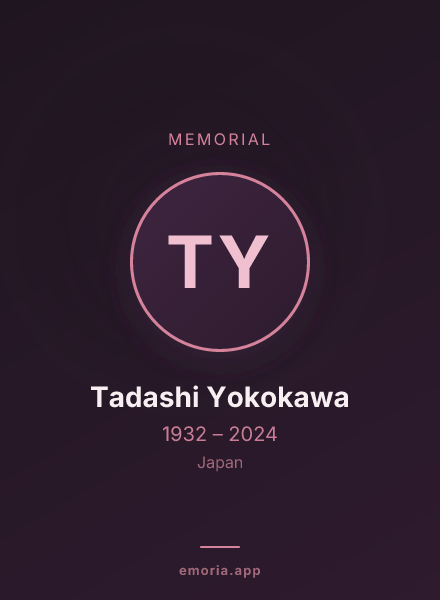 Memorial portrait of Tadashi Yokokawa