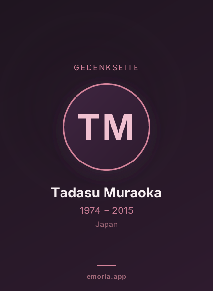 Gedenkportrait von Tadasu Muraoka