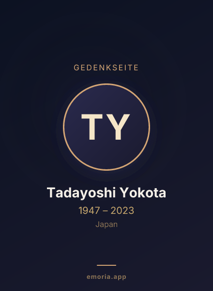 Gedenkportrait von Tadayoshi Yokota