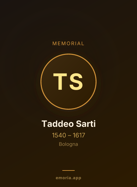 Memorial portrait of Taddeo Sarti