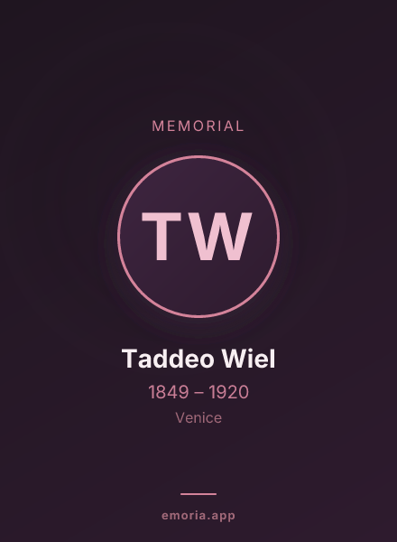 Memorial portrait of Taddeo Wiel