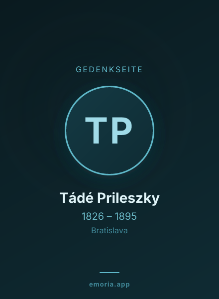 Gedenkportrait von Tádé Prileszky