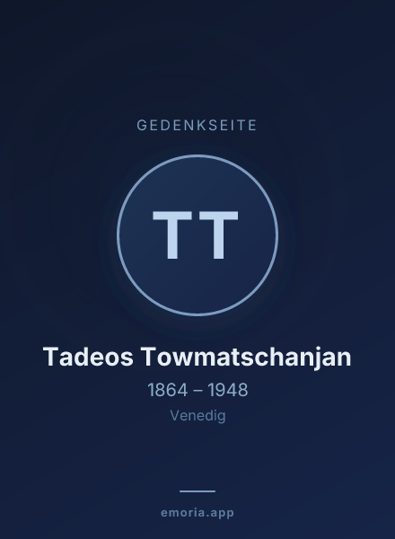 Gedenkportrait von Tadeos Towmatschanjan