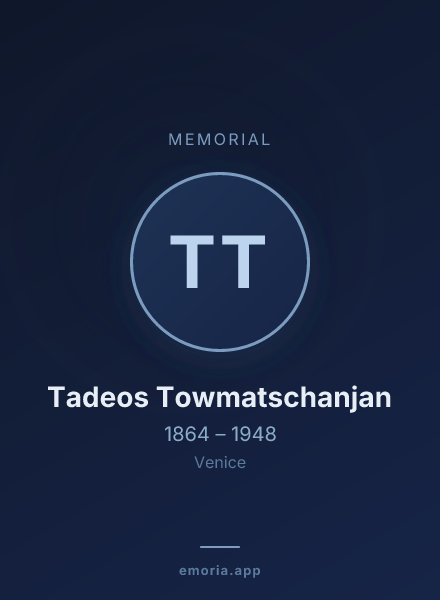 Memorial portrait of Tadeos Towmatschanjan