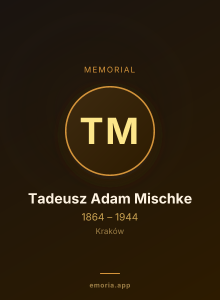 Memorial portrait of Tadeusz Adam Mischke