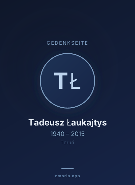 Gedenkportrait von Tadeusz Łaukajtys