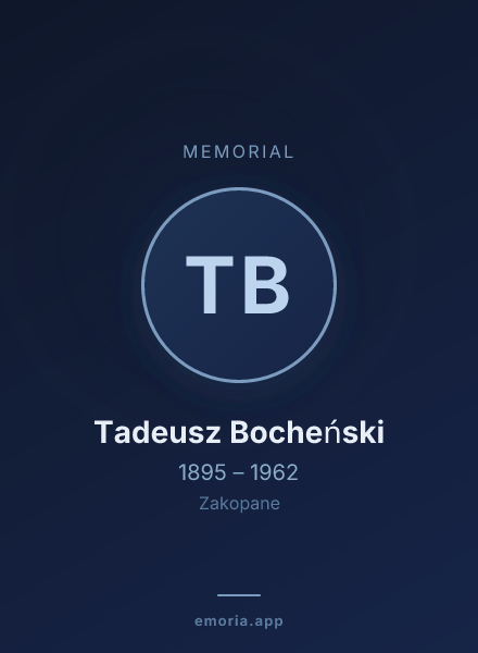 Memorial portrait of Tadeusz Bocheński