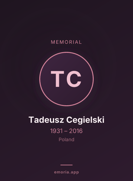 Memorial portrait of Tadeusz Cegielski