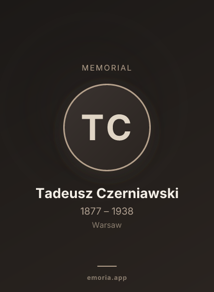 Memorial portrait of Tadeusz Czerniawski